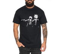 RM Pulp Maglietta da Uomo Morty Dan Fiction Sanchez Mr Rick Meeseeks Harmon, Farbe2:Nero, Größe2:X-Large
