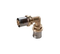 RM122 Raccordo curvo 90° a pressare multipinza diametro 20 x 2 mm