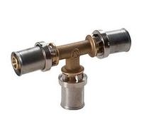 Raccordo ridotto a T Giacomini a pressare 32x3 20x2 mm ottone RM151Y093