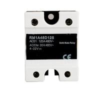RM1A48D125 2SCR -1-Phase Solid State Relay AC 125A,Output:42-530VAC Input:5V 12V 24V 32VDC SSR Relay Switch Board Module Controls Relays