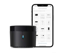 RM4 Mini-IR Telecomando per dispositivi a infrarossi, per Alexa e per Google Home, supporta oltre 50.000 apparecchi TV AC, funziona con l'app Broadlink tramite tecnologia FastCon, nero