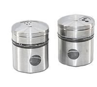 RMB® - Set di 2 spargisale e spargipepe in acciaio INOX e vetro