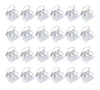 Rmeet Clip per Capelli Mini,24 Pack Piccoli Mollettoni Capelli Mollette en Plastica Mollettoni Orchidea Pinze per Artigli per Ragazze Donna 1.5CM Chiaro