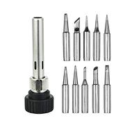 RMENOOR 10 Pz Punte per Saldatore Senza Piombo Diversi Modelli di Punte di Saldatura di Ricambio per Saldatore Saldatura Punte Ricambio Set con Manicotto di Saldatura