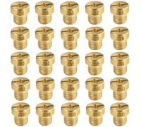RMENOOR 25 Pz Getti Carburatore Ugelli Carburatore Kit Getto Principale del Carburatore 60, 65, 70, 75, 80, 85, 90, 95, 100, 105, 110, 115, 120, 125, 130 per Carburatori del Motore sulla Maggior Parte