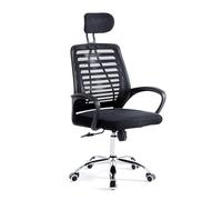 RMF Sedia Ufficio Ergonomica Professionale Reclinabile, Sedia Scrivania in Rete con Seduta Comoda e Rilassante - Poltrona Relax Ufficio con Ruote Girevoli Altezza Regolabile Nero