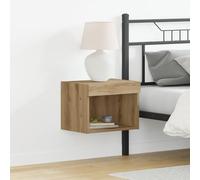 RMIHSJG Armadi da parete con luci a LED, 2 pezzi, in rovere Artisan, con cassetti, 40 x 30 x 30 cm