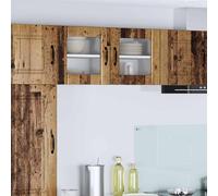 RMIHSJG Armadio da cucina 2 pezzi legno vecchio 40 x 31 x 40 cm in legno con ante scorrevoli e design minimalista per una conservazione pratica e un design moderno della stanza