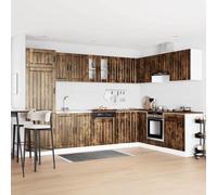 RMIHSJG Armadio da cucina con anta Lucca ampi ripiani e spazio in rovere affumicato, 80 x 46 x 81,5 cm, moderno in legno con design porta a filo
