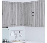 RMIHSJG Armadio da cucina grigio Sonoma 57x57x100 cm in legno con ripiani e scomparti per cucine moderne, armadietto da parete per un'organizzazione efficiente