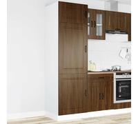 RMIHSJG Armadio da cucina Kalmar marrone effetto quercia materiale in legno con piedini regolabili e pratiche ante per una soluzione ottimale di stoccaggio e un'organizzazione della cucina salvaspazio