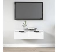 RMIHSJG Armadio da parete bianco, 68 x 30 x 20 cm, in legno con cassetti, per riporre e progettare come mobile TV o pensile