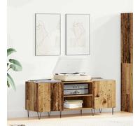 RMIHSJG Armadio per dischi in vinile con ripiano e anta in legno anticato 121 x 38 x 48 cm - Moderno armadio per pannelli in vinile con scomparti integrati e robuste ante a cerniera