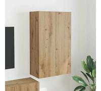 RMIHSJG Armadio per TV in rovere Artisan, 59,5 x 31 x 100 cm, in legno con ante a battente e molti scomparti per uno spazio moderno