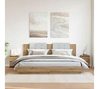 RMIHSJG Comodini 2 pezzi rovere Artisan, 30 x 30 x 40 cm, materiale in legno, stile industriale con spazio per cassetti, durevole, resistente all'umidità