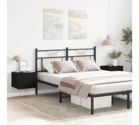 RMIHSJG Comodini 2 pezzi rovere nero 40 x 30 x 30 cm in legno con cassetti per spazio e design sottile