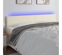 RMIHSJG Con luci colorate e design regolabile in altezza, 180 x 5 x 78/88 cm, arte antimacchia e strisce tagliabili, per camera da letto moderna