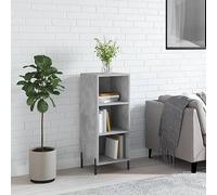 RMIHSJG Credenza grigio cemento, 34,5 x 32,5 x 90 cm, materiale in legno con design senza tempo, materiale durevole e molto spazio per oggetti di uso quotidiano, articoli decorativi o piante in vaso