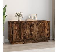 RMIHSJG Credenza per affumicatura, 102 x 35 x 55 cm, in legno con 6 scomparti, stile classico, per lo spazio di archiviazione, durevole buffet con porte, resistente all'umidità