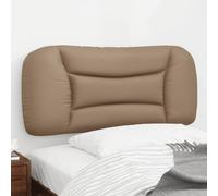 RMIHSJG Cuscino per testiera Hvar Cappuccino Marrone 90 cm ecopelle 1 pezzo, design elegante per comfort ed eleganza, resistente allo sporco, eccellente