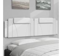 RMIHSJG Cuscino per testiera Viana bianco 180 cm ecopelle con cerniera per un facile montaggio e sostegno alla schiena, imbottitura resistente allo sporco per un elegante