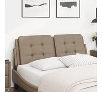 RMIHSJG Cuscino per testiera Zadar Cappuccino Marrone 140 cm Ecopelle Imbottitura Imbottitura in Schiuma per Sostegno Schienale, Sporco e Facile da Pulire