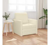 RMIHSJG Divano letto 2 in 1 color crema - Poltrona moderna con morbida imbottitura per rilassarsi e leggere, ideale per salotti contemporanei e arredi eleganti