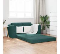 RMIHSJG Divano letto 2 in 1 verde scuro, 148 x 71 x 83 cm, in velluto, comoda seduta con braccioli imbottiti, complemento durevole e robusto per la vostra stanza, facile da convertire
