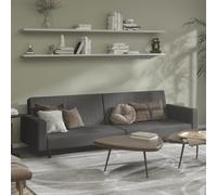 RMIHSJG Divano letto in velluto a 2 posti con cornice in legno - Comodo divano letto per ospiti, divano letto pieghevole per soggiorno, ufficio e piccoli spazi, grigio