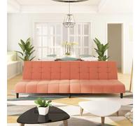 RMIHSJG Divano letto in velluto a 2 posti con cornice in legno - Comodo divano letto per ospiti, divano letto pieghevole per soggiorno, ufficio e piccoli spazi, lussuoso rivestimento in velluto e