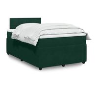 RMIHSJG Letto a molle con materasso a molle insacchettate, 120 x 200 cm, colore verde scuro, illuminazione a LED, con cuscino traspirante e porta USB per un comfort ottimale durante il sonno