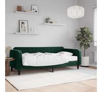 RMIHSJG Letto giornaliero con materasso verde scuro 90 x 200 cm in velluto, divano letto 2 in 1 come divano e letto, comodo materasso in schiuma per un comfort ottimale, struttura stabile in legno e