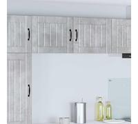RMIHSJG Mobile da cucina Lucca grigio cemento 50 x 31 x 40 cm in legno con ante scorrevoli e design minimalista per una conservazione pratica e un design moderno della stanza