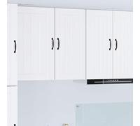 RMIHSJG Mobile da cucina moderno in legno bianco 40 x 31 x 80 cm con ante scorrevoli e scomparti multipli per una comoda conservazione e un design elegante della stanza