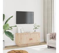 RMIHSJG Mobile Porta TV in Legno Massello di Pino 80x34x40 cm con Ampio Spazio Portaoggetti e Piano Robusto per Soggiorno Design Pratico e Moderno per DVD Console di Gioco e Oggetti