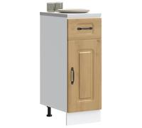 RMIHSJG Mobiletto da cucina Kalmar Artisan, in legno di quercia con pratica porta e piedini regolabili per una soluzione ottimale e una facile pulizia