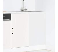 RMIHSJG Mobiletto da cucina Kalmar bianco in legno con piedini regolabili e comode ante per riporre lo spazio ottimale