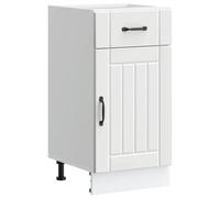 RMIHSJG Mobiletto da cucina Lucca bianco in legno con piedini regolabili e comode ante per riporre lo spazio ottimale