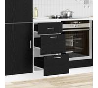 RMIHSJG Moderno armadio da cucina in effetto rovere nero, 40 x 46 x 81,5 cm, pensile con spazio per utensili da cucina. Questo funzionale pensile in legno offre molto