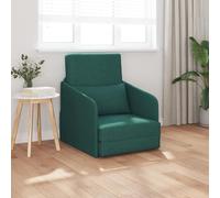 RMIHSJG Poltrona letto 2 in 1, verde scuro, 65 x 80 x 83 cm, in tessuto, per divano, letto, trasformazione, mobile flessibile con rivestimenti rimovibili per relax e visite