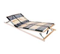 RMIHSJG Rete a doghe in legno di faggio massiccio, 90 x 190 cm, marrone, supporto stabile, design sottile, estetica moderna, costruzione robusta, materiale durevole