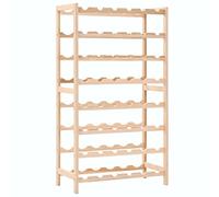 RMIHSJG Scaffale per vino in legno massello di cedro 57,5 x 28 x 102 cm con 8 livelli per fino a 48 bottiglie, robusto scaffale per la conservazione, stabile portabottiglie facile da montare