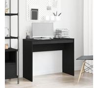 RMIHSJG Scrivania nera effetto rovere, 90 x 40 x 72 cm, in legno per ufficio