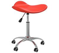 RMIHSJG Sedia da ufficio rossa in ecopelle regolabile in altezza, girevole con 5 ruote per il massimo comfort e funzionalità elegante in ufficio