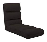 RMIHSJG Sedia pieghevole da pavimento in ecopelle marrone 4 in 1 poltrona lounge regolabile per interni ed esterni, leggera e durevole come un posto per dormire