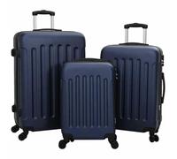 RMIHSJG Set di 3 valigie in plastica ABS con serratura nera 50 x 31 x 78 cm, 43 27 68 cm, 37 23 58 valigetta da viaggio con ruote a 360° per una mobilità senza sforzo, robusto bagaglio con grande