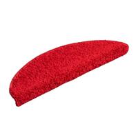 RMIHSJG Set di 30 tappetini per gradini, colore rosso, 56 x 17 x 3 cm, antiscivolo, in polipropilene, per interni, fonoassorbenti e lavabili con nastri adesivi su due lati, tappetino pieghevole per