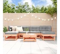 RMIHSJG Set salotto da giardino in legno massello Douglasie con design a doghe per terrazza e balcone, set modulare per mobili da esterno