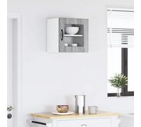 RMIHSJG Sonoma - Armadietto da cucina grigio 40 x 31 x 40 cm, in legno con ripiani e scomparti per cucine moderne, con vano portaoggetti, design sottile
