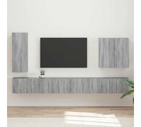 RMIHSJG Sonoma - Set di 6 mobili da parete, multifunzione, resistente alle intemperie, con spazio per interni ed esterni